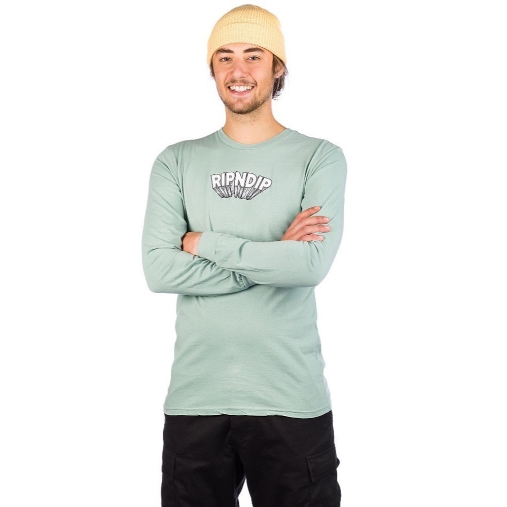RIPNDIP MIND BLOWN LONG SLEEVE T-SHIRT SIZE MEDIUM